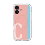 スリムプロテクションプレミアムケース with MagSafe［ オリジナル - initial color line - C pink ］