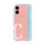 スリムプロテクションプレミアムケース with MagSafe［ オリジナル - initial color line - C pink ］