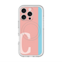 スリムプロテクションプレミアムケース with MagSafe［ オリジナル - initial color line - C pink ］