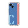 スリムプロテクションプレミアムケース with MagSafe［ オリジナル - initial color line - C blue ］