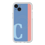 スリムプロテクションプレミアムケース with MagSafe［ オリジナル - initial color line - C blue ］