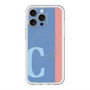 スリムプロテクションプレミアムケース with MagSafe［ オリジナル - initial color line - C blue ］