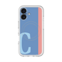 スリムプロテクションプレミアムケース with MagSafe［ オリジナル - initial color line - C blue ］