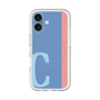 スリムプロテクションプレミアムケース with MagSafe［ オリジナル - initial color line - C blue ］