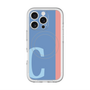 スリムプロテクションプレミアムケース with MagSafe［ オリジナル - initial color line - C blue ］