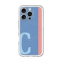 スリムプロテクションプレミアムケース with MagSafe［ オリジナル - initial color line - C blue ］