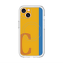 スリムプロテクションプレミアムケース with MagSafe［ オリジナル - initial color line - C orange ］