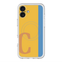 スリムプロテクションプレミアムケース with MagSafe［ オリジナル - initial color line - C orange ］