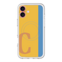 スリムプロテクションプレミアムケース with MagSafe［ オリジナル - initial color line - C orange ］