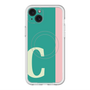 スリムプロテクションプレミアムケース with MagSafe［ オリジナル - initial color line - C green ］