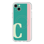 スリムプロテクションプレミアムケース with MagSafe［ オリジナル - initial color line - C green ］