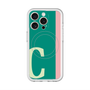 スリムプロテクションプレミアムケース with MagSafe［ オリジナル - initial color line - C green ］