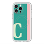 スリムプロテクションプレミアムケース with MagSafe［ オリジナル - initial color line - C green ］