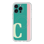 スリムプロテクションプレミアムケース with MagSafe［ オリジナル - initial color line - C green ］