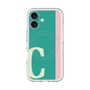 スリムプロテクションプレミアムケース with MagSafe［ オリジナル - initial color line - C green ］