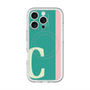 スリムプロテクションプレミアムケース with MagSafe［ オリジナル - initial color line - C green ］