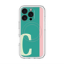 スリムプロテクションプレミアムケース with MagSafe［ オリジナル - initial color line - C green ］
