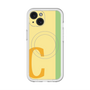 スリムプロテクションプレミアムケース with MagSafe［ オリジナル - initial color line - C yellow ］