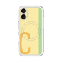スリムプロテクションプレミアムケース with MagSafe［ オリジナル - initial color line - C yellow ］