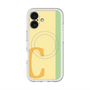 スリムプロテクションプレミアムケース with MagSafe［ オリジナル - initial color line - C yellow ］