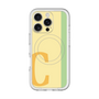 スリムプロテクションプレミアムケース with MagSafe［ オリジナル - initial color line - C yellow ］