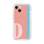 スリムプロテクションプレミアムケース with MagSafe［ オリジナル - initial color line - D pink ］