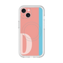 スリムプロテクションプレミアムケース with MagSafe［ オリジナル - initial color line - D pink ］