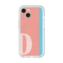 スリムプロテクションプレミアムケース with MagSafe［ オリジナル - initial color line - D pink ］