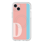 スリムプロテクションプレミアムケース with MagSafe［ オリジナル - initial color line - D pink ］