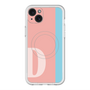 スリムプロテクションプレミアムケース with MagSafe［ オリジナル - initial color line - D pink ］