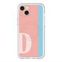 スリムプロテクションプレミアムケース with MagSafe［ オリジナル - initial color line - D pink ］
