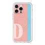 スリムプロテクションプレミアムケース with MagSafe［ オリジナル - initial color line - D pink ］