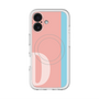 スリムプロテクションプレミアムケース with MagSafe［ オリジナル - initial color line - D pink ］
