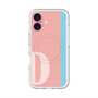 スリムプロテクションプレミアムケース with MagSafe［ オリジナル - initial color line - D pink ］