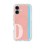 スリムプロテクションプレミアムケース with MagSafe［ オリジナル - initial color line - D pink ］