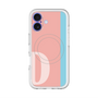 スリムプロテクションプレミアムケース with MagSafe［ オリジナル - initial color line - D pink ］