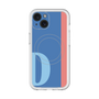 スリムプロテクションプレミアムケース with MagSafe［ オリジナル - initial color line - D blue ］
