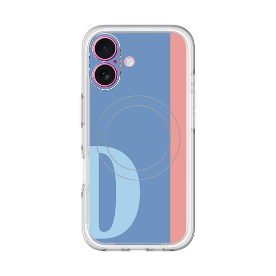 スリムプロテクションプレミアムケース with MagSafe［ オリジナル - initial color line - D blue ］