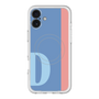 スリムプロテクションプレミアムケース with MagSafe［ オリジナル - initial color line - D blue ］