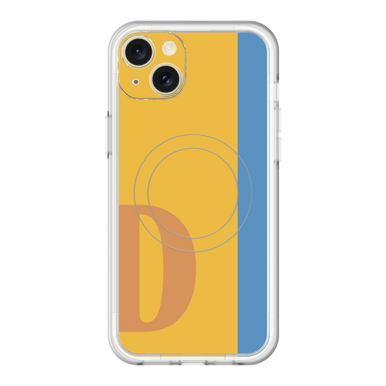 スリムプロテクションプレミアムケース with MagSafe［ オリジナル - initial color line - D orange ］