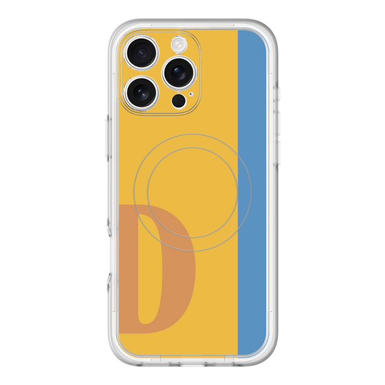 スリムプロテクションプレミアムケース with MagSafe［ オリジナル - initial color line - D orange ］