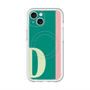 スリムプロテクションプレミアムケース with MagSafe［ オリジナル - initial color line - D green ］