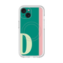 スリムプロテクションプレミアムケース with MagSafe［ オリジナル - initial color line - D green ］