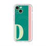 スリムプロテクションプレミアムケース with MagSafe［ オリジナル - initial color line - D green ］