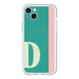 スリムプロテクションプレミアムケース with MagSafe［ オリジナル - initial color line - D green ］