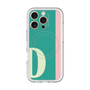 スリムプロテクションプレミアムケース with MagSafe［ オリジナル - initial color line - D green ］
