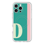 スリムプロテクションプレミアムケース with MagSafe［ オリジナル - initial color line - D green ］