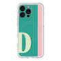 スリムプロテクションプレミアムケース with MagSafe［ オリジナル - initial color line - D green ］