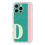 スリムプロテクションプレミアムケース with MagSafe［ オリジナル - initial color line - D green ］
