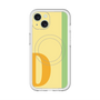 スリムプロテクションプレミアムケース with MagSafe［ オリジナル - initial color line - D yellow ］